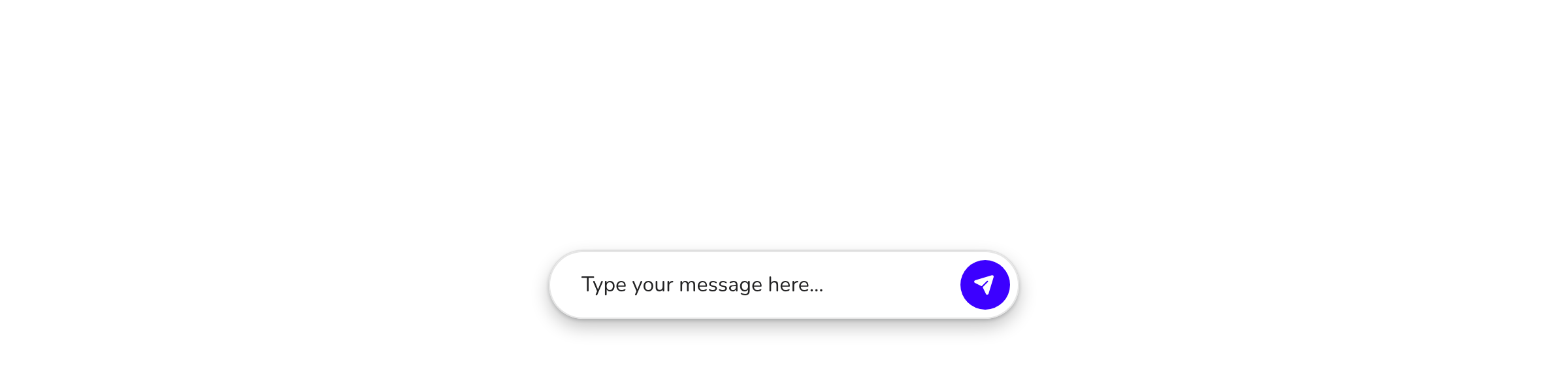 The centered chat button